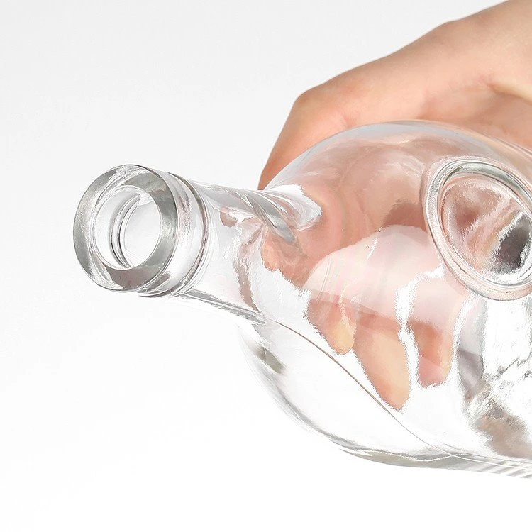 silk screen glass wine bottle