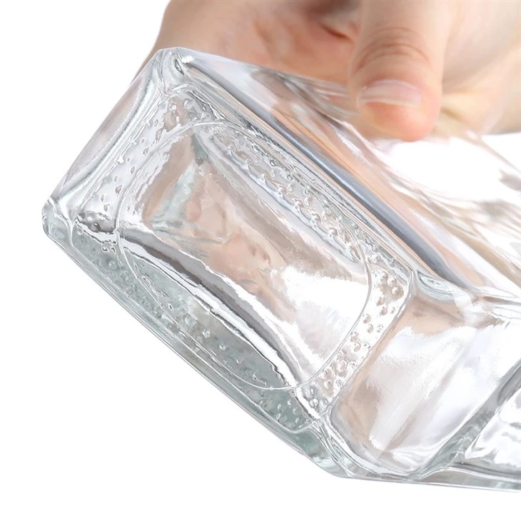 500ml Square Shaped Glass Wine Bottle